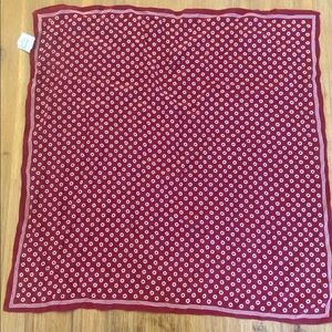 Madewell Red Silk Bandana / Scarf